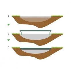 Exit Supreme Ground Trampoline Ø366cm - Green