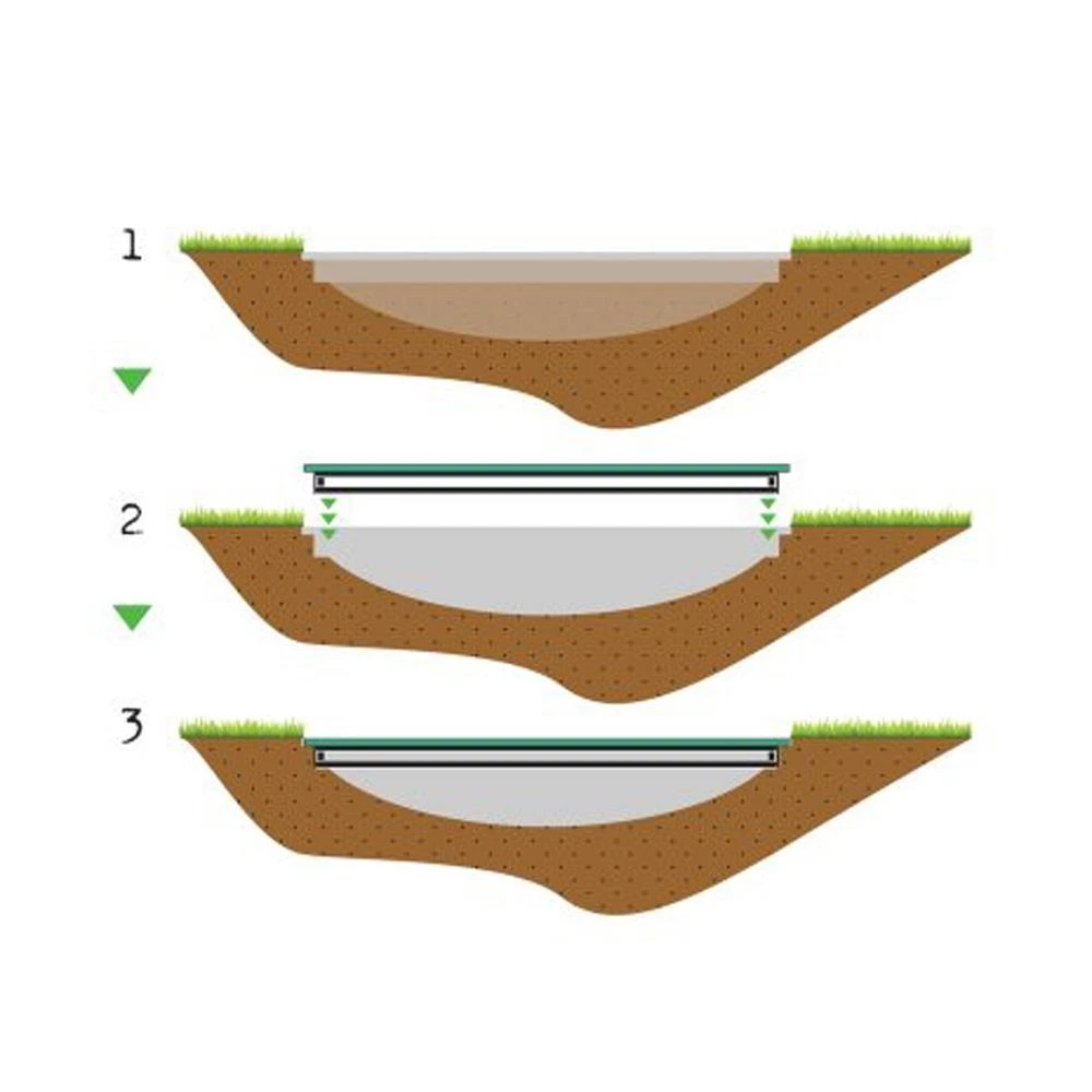 Exit Supreme Ground Trampoline Ø366cm - Green