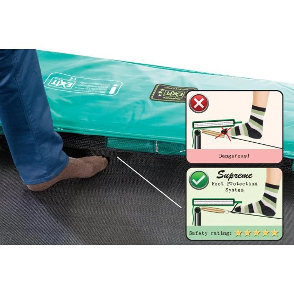 Exit Supreme Ground Trampoline Ø366cm - Green