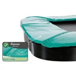 Leisure Exit Supreme Ground Trampoline 214 X 366cm - Green