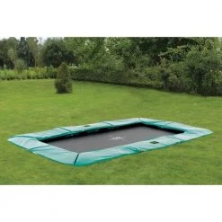 Leisure Exit Supreme Ground Trampoline 214 X 366cm - Green