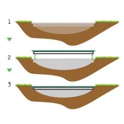 Leisure Exit Supreme Ground Trampoline 214 X 366cm - Green