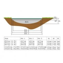 Leisure Exit Supreme Ground Trampoline 214 X 366cm - Green