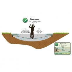 Leisure Exit Supreme Ground Trampoline 214 X 366cm - Green