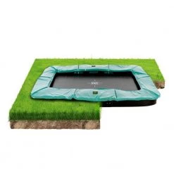 Leisure Exit Supreme Ground Trampoline 214 X 366cm - Green