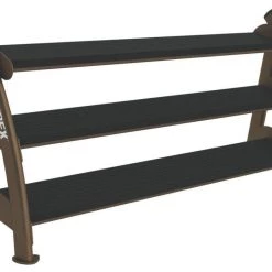 Cybex Three Tier Hex Dumbbell Rack (Holds 15 Pairs)