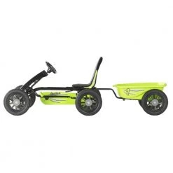 Exit Spider Green Pedal Go-Kart With Trailer - Green