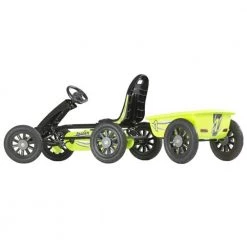 Exit Spider Green Pedal Go-Kart With Trailer - Green