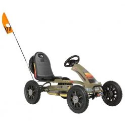 Exit Spider Expedition Pedal Go-Kart With Trailer - Dark Green Go Karts