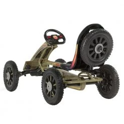 Exit Spider Expedition Pedal Go-Kart With Trailer - Dark Green Go Karts