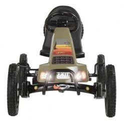 Exit Spider Expedition Pedal Go-Kart With Trailer - Dark Green Go Karts