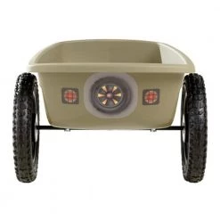 Exit Spider Expedition Pedal Go-Kart With Trailer - Dark Green Go Karts