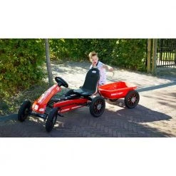 Go Karts Exit Spider Race Pedal Go-Kart With Trailer - Red