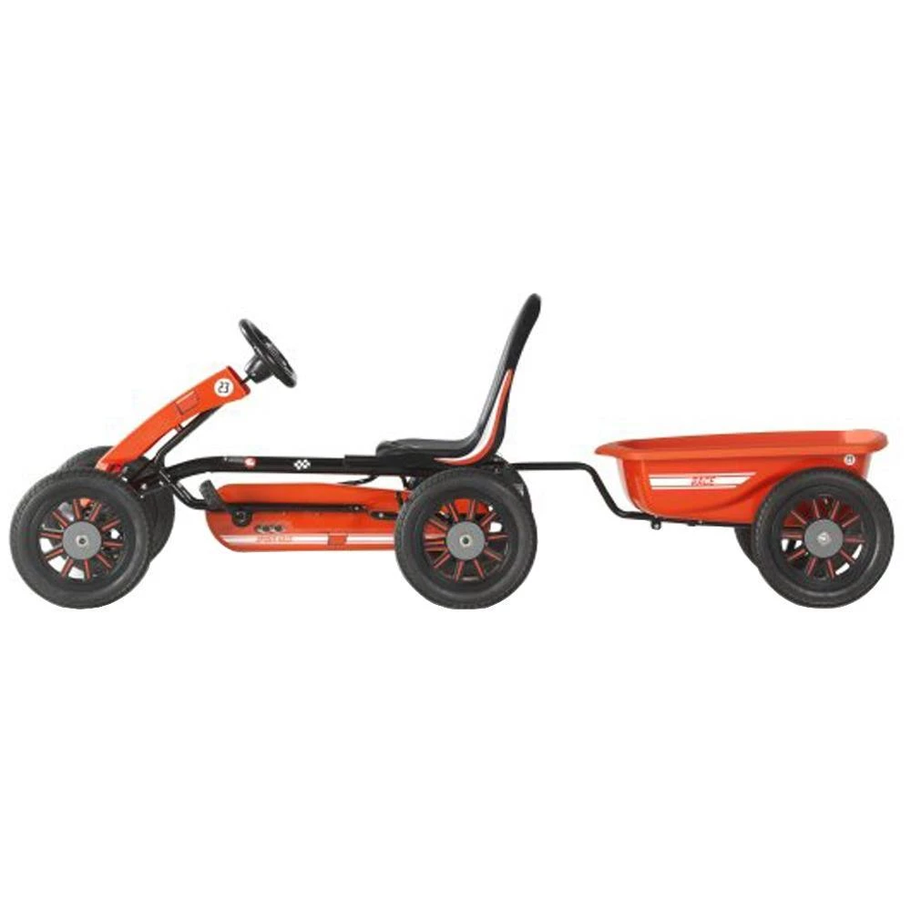 Go Karts Exit Spider Race Pedal Go-Kart With Trailer - Red