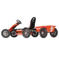 Go Karts Exit Spider Race Pedal Go-Kart With Trailer - Red