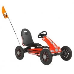 Go Karts Exit Spider Race Pedal Go-Kart With Trailer - Red