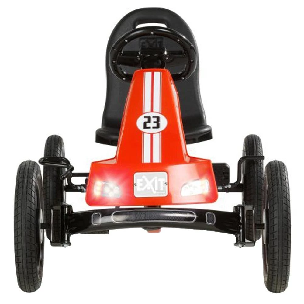 Go Karts Exit Spider Race Pedal Go-Kart With Trailer - Red