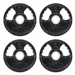 York Fitness York Barbell G2 Rubber Thin Line Olympic Weight Plates
