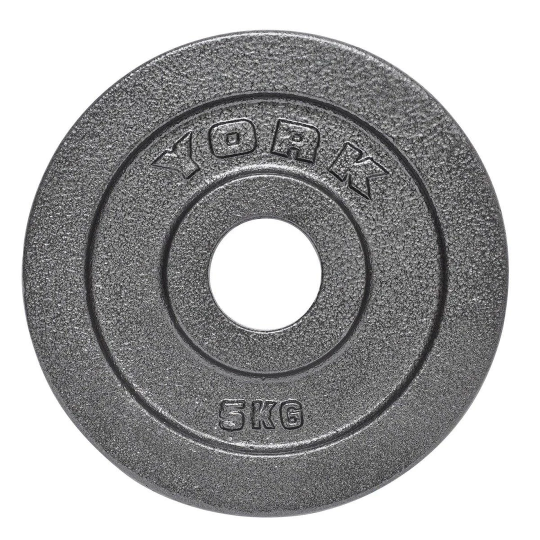 York Fitness Strength York Barbell Olympic 2" Hammertone Cast Iron Weight Plates