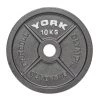 York Fitness Strength York Barbell Olympic 2" Hammertone Cast Iron Weight Plates