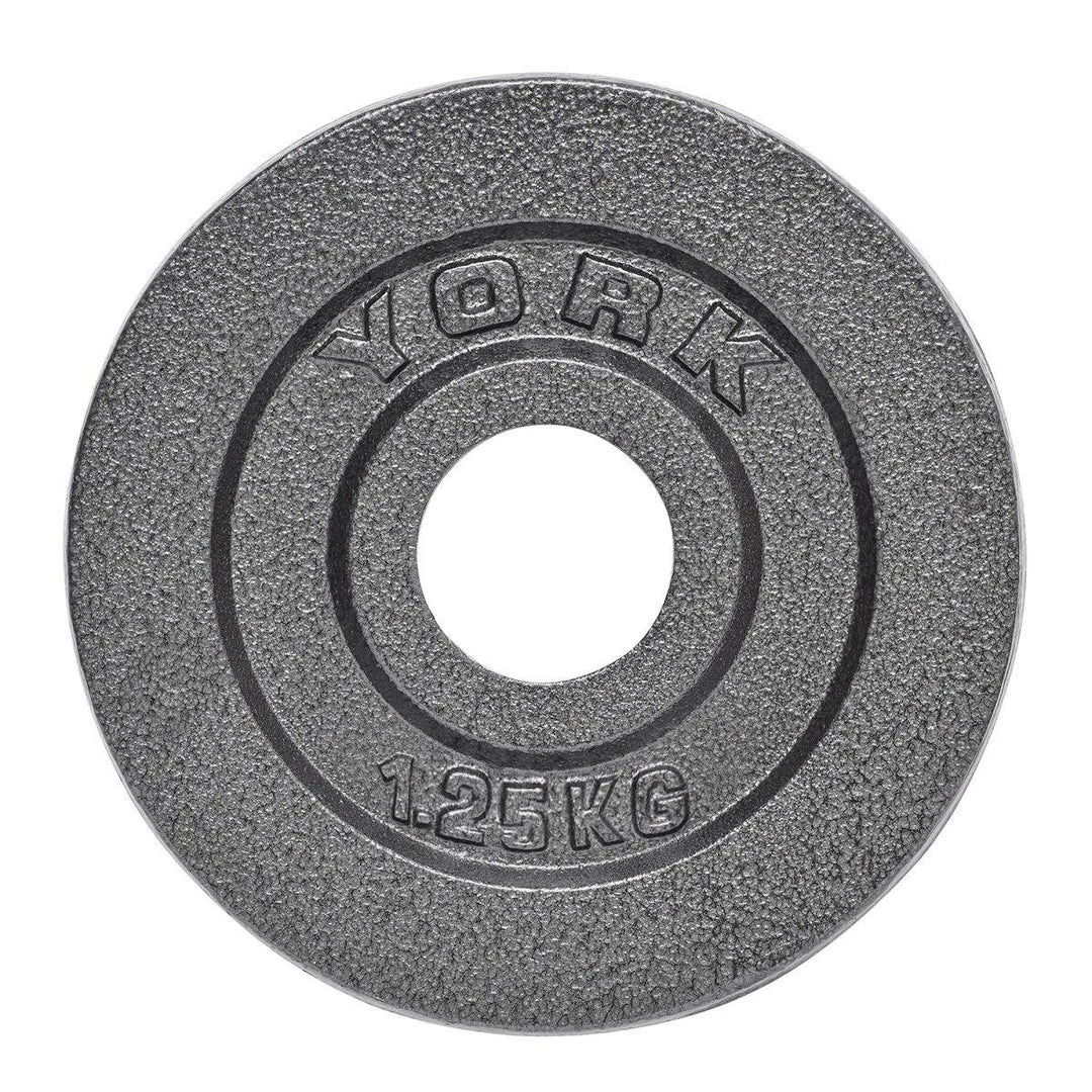 York Fitness Strength York Barbell Olympic 2" Hammertone Cast Iron Weight Plates