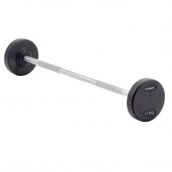 York Fitness York Barbell Pro Style Fixed Weight Barbells & Sets Strength