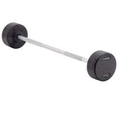 York Fitness York Barbell Pro Style Fixed Weight Barbells & Sets Strength