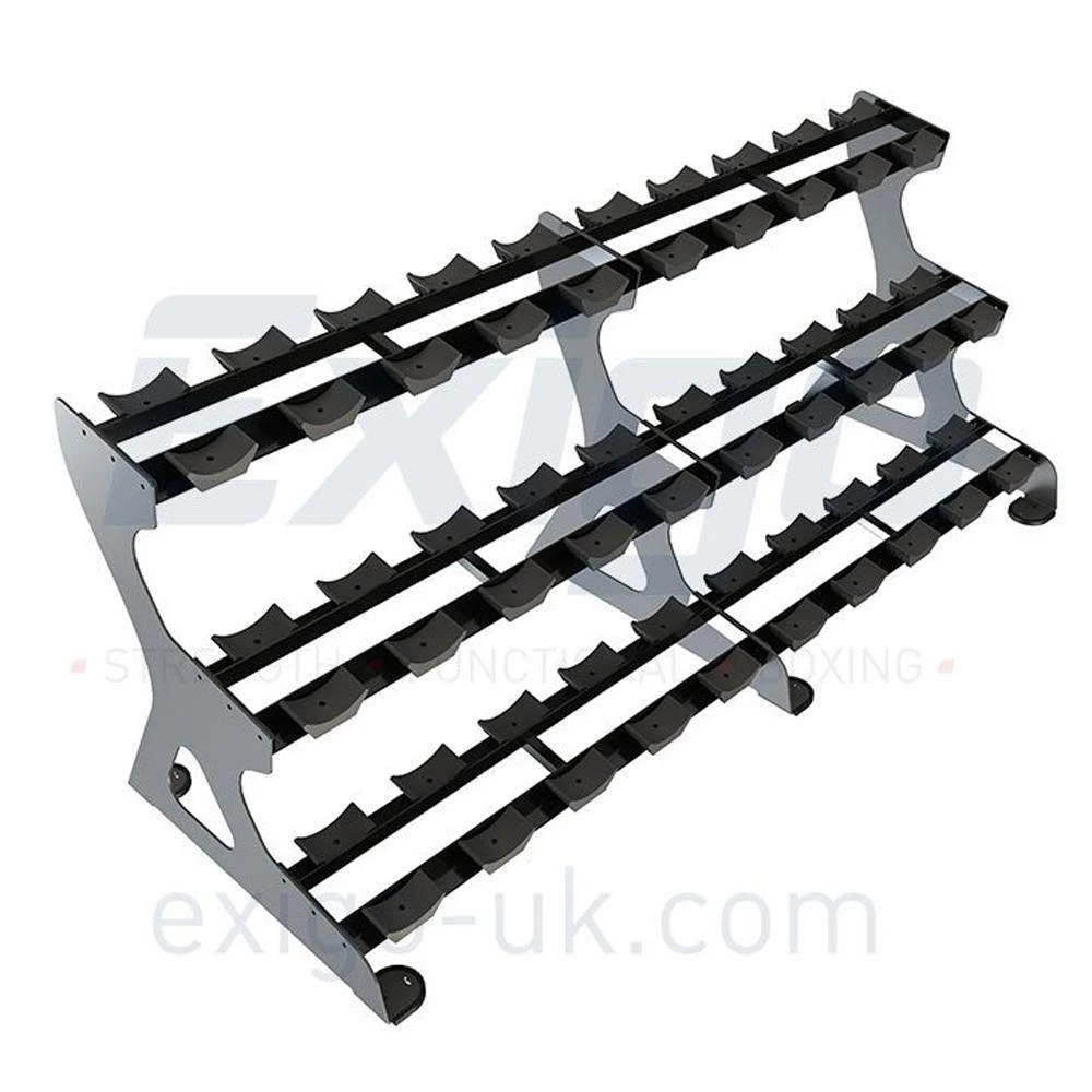 Exigo Pro 3 Tier Dumbbell Rack (18 Pairs)