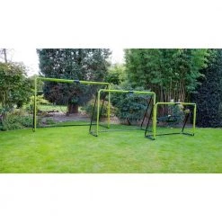 Exit Tempo Steel Football Goal 240cm X 160cm - Green/Black