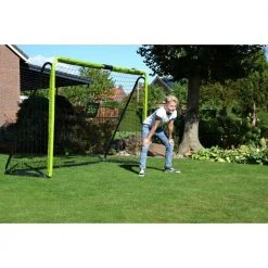 Exit Tempo Steel Football Goal 300cm X 200cm - Green/Black