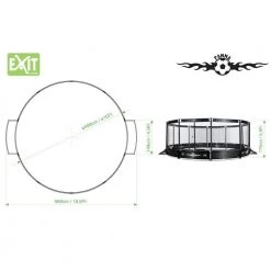 Leisure EXIT Panna-ArenA Round 488cm (16ft) + Surround-Net