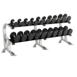 York Fitness York Barbell Pro-Style Dumbbell Saddle Rack Strength