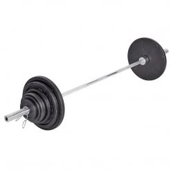 York Fitness York Barbell 140 KG Olympic Barbell Set Strength