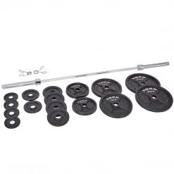 York Fitness York Barbell 140 KG Olympic Barbell Set Strength