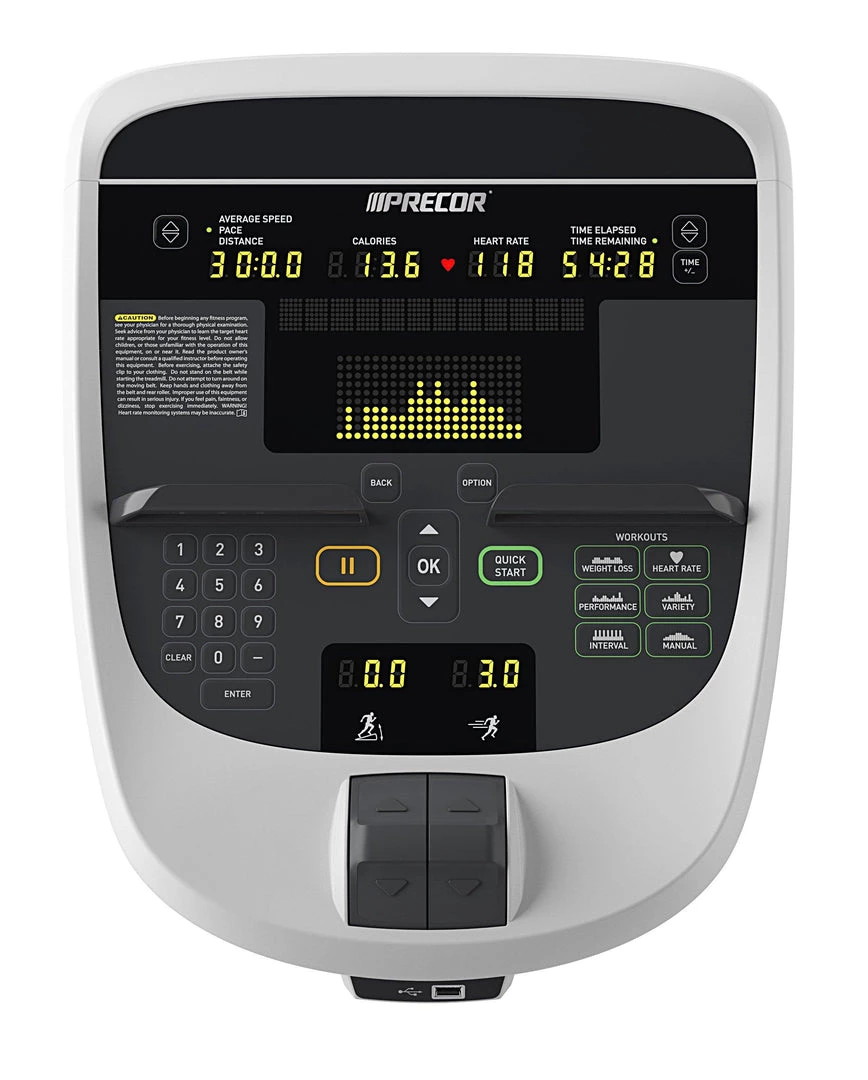 Precor UBK 835 Experience Series Upright Bike Cardio