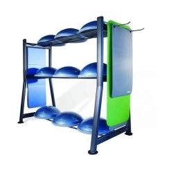 Physical Company 9 BOSU / Stability Ball & Gym Mat Storage Rack (Empty)