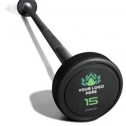 Jordan Custom Branded Urethane Barbell Set (Straight Or Curl Bars)