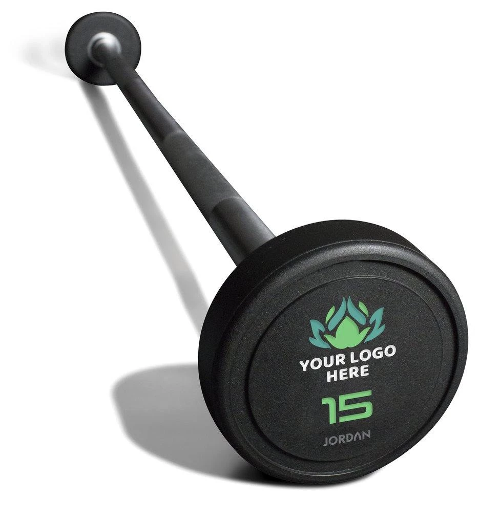 Jordan Custom Branded Urethane Barbell Set (Straight Or Curl Bars)