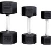 Hammer Strength Rubber Hex Dumbbells - Pairs