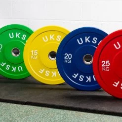 Strength UKSF IWF Colour Coded Bumper Plates