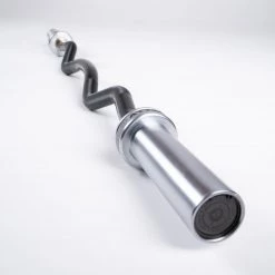 Attack Fitness Olympic EZ Curl Bar - Ceramic Coated Black