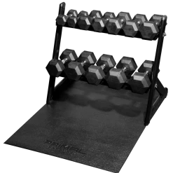 Primal Strength 2.5kg-15kg Hex Set And Rack With Mat