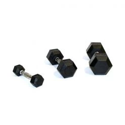 Strength GymGear 1 - 10kg Rubber Hex Dumbbell Set (10 Pairs In 1kg Increments)