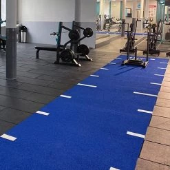 Flooring GymGear 10m X 1.5m Sprint Track In Blue (inc Line Markings + Start & Finish)