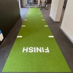 GymGear 15m X 1.5m Sprint Track In Dark Green (inc Line Markings + Start & Finish) Flooring