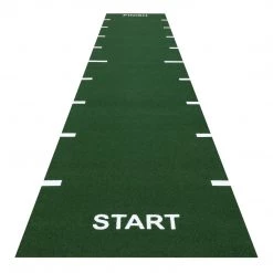 GymGear 10m X 1.5m Sprint Track In Dark Green (inc Line Markings + Start & Finish) Flooring