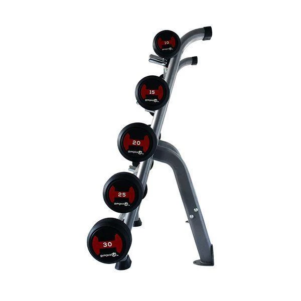 GymGear 10 To 30kg Rubber Barbell Set (5 Barbells In 5kg Increments) Strength