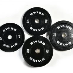 Swiss Barbell Rubber Bumper Plate Sets Strength