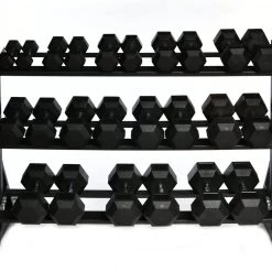 Strength Swiss Barbell 2.5kg - 40kg Rubber Dumbbell Set