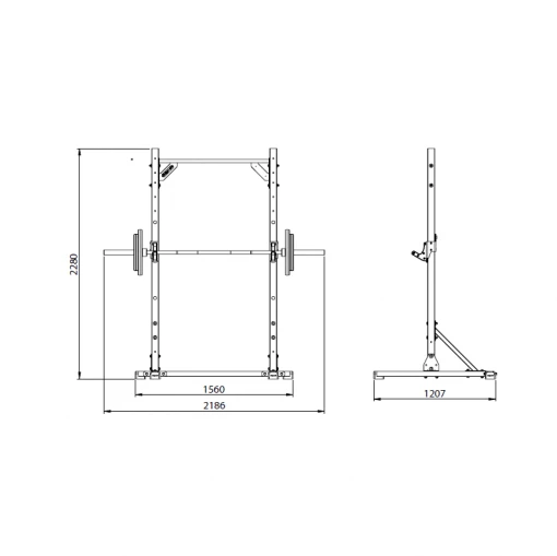 Strength Jordan Freestanding Quarter Gym Rack